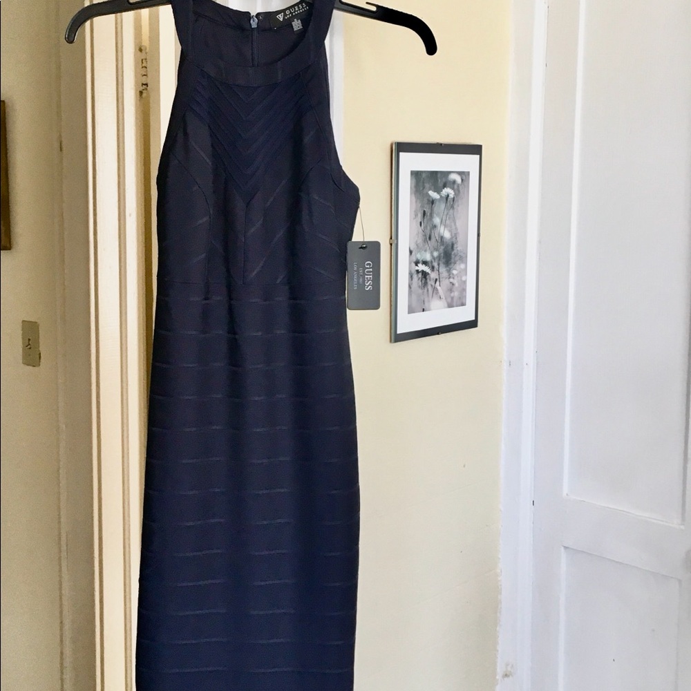 GUESS NWT - Navy Mini Bandage Dress  - Size 0